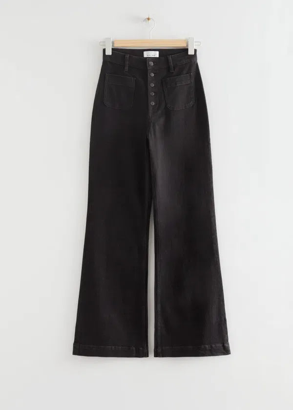 Pantalón ancho negro & Other Stories