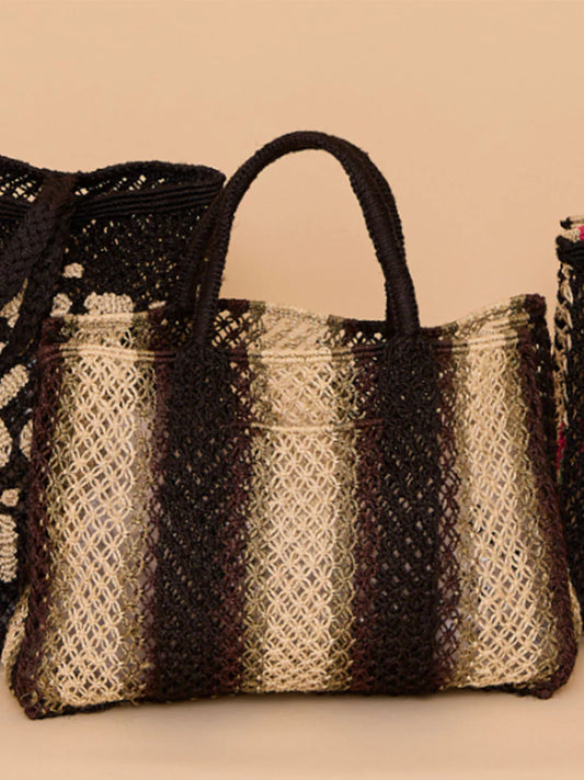 Bolso de yute rayas FLORENCE