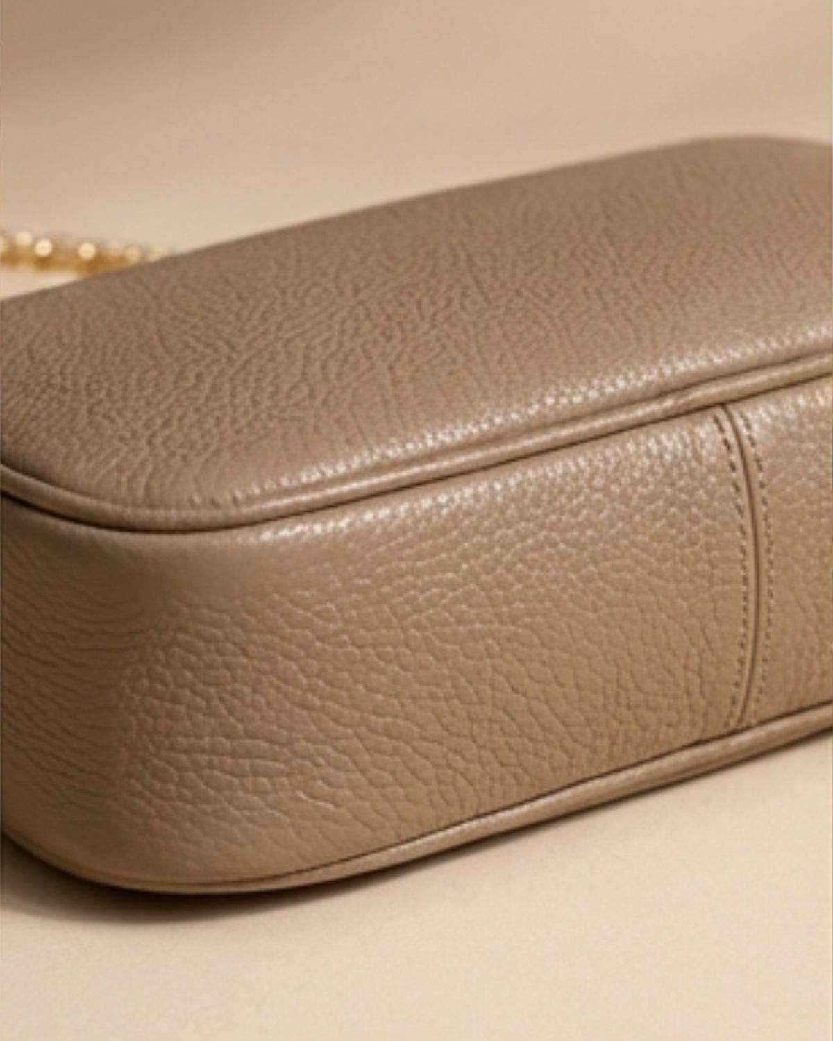 Bolso piel beige MINIMAL