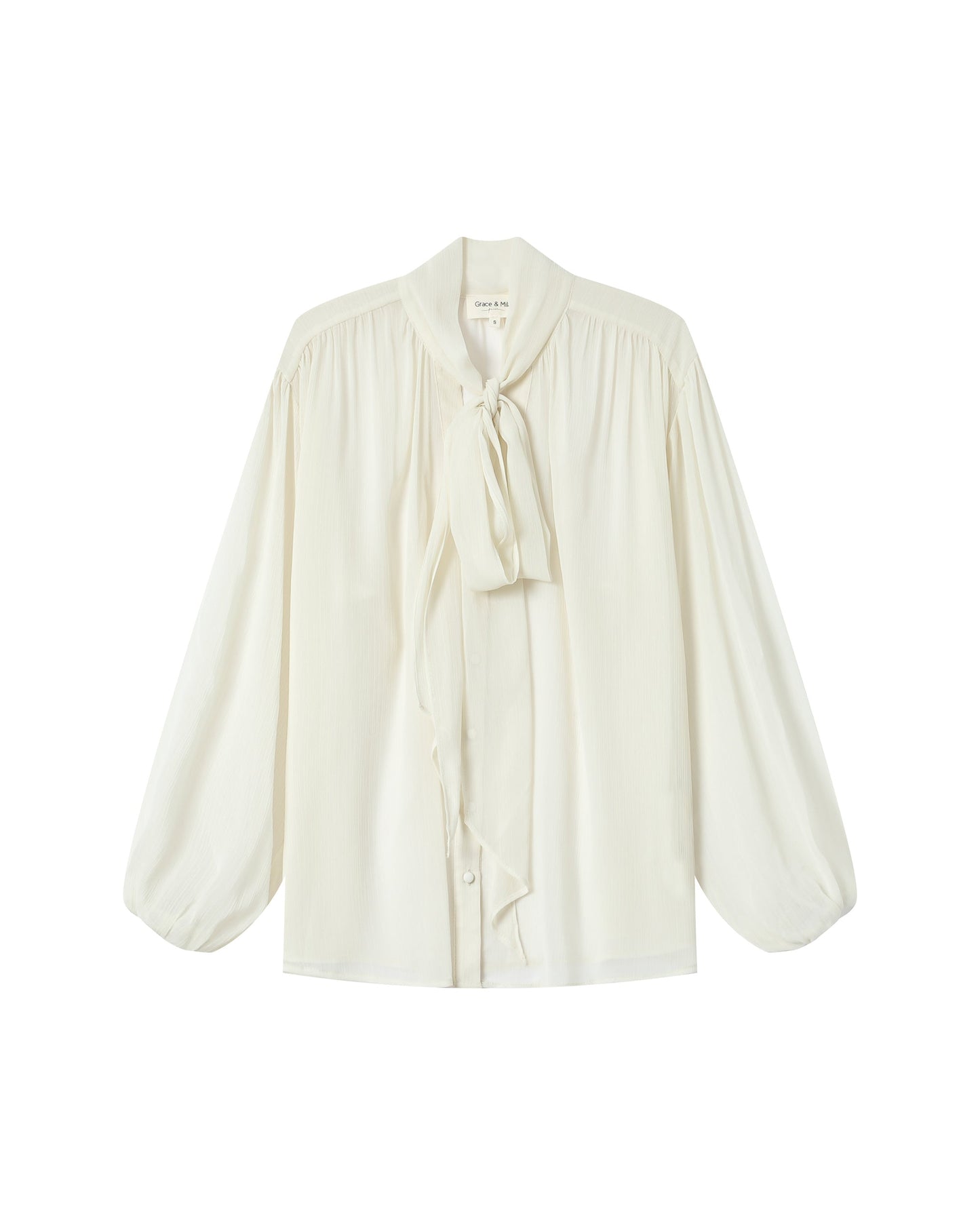 Blusa vaporosa crudo BLOSSOM