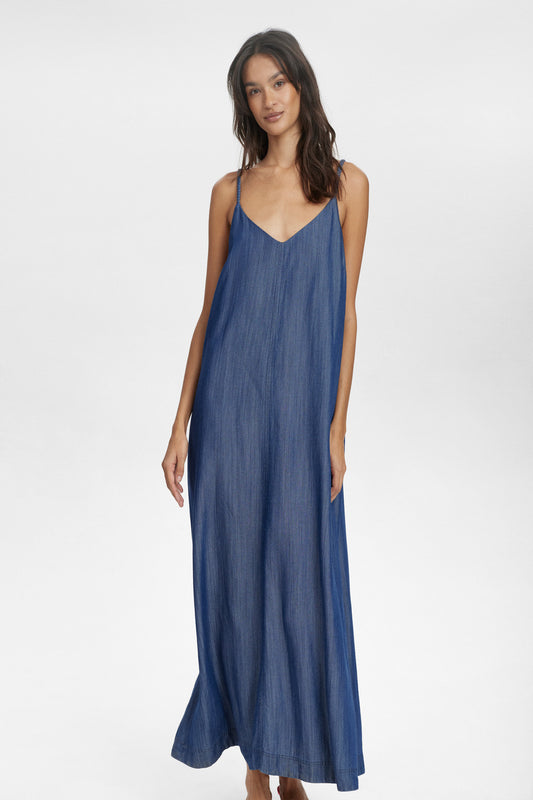 Vestido con tirantes trenzados HERMIONE