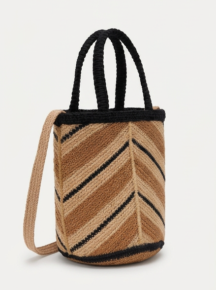 Bolso bandolera de yute DILAS