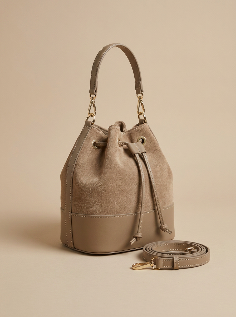 Bolso bucket de piel DASY
