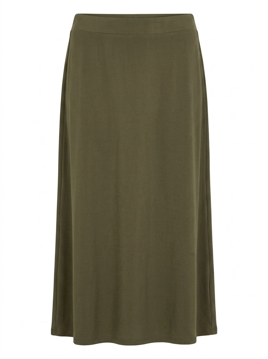 Falda midi kaki DOELLA