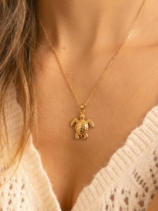 Collar medalla ACIANO tortuga