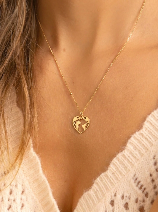 Collar medalla ACIANO mapa