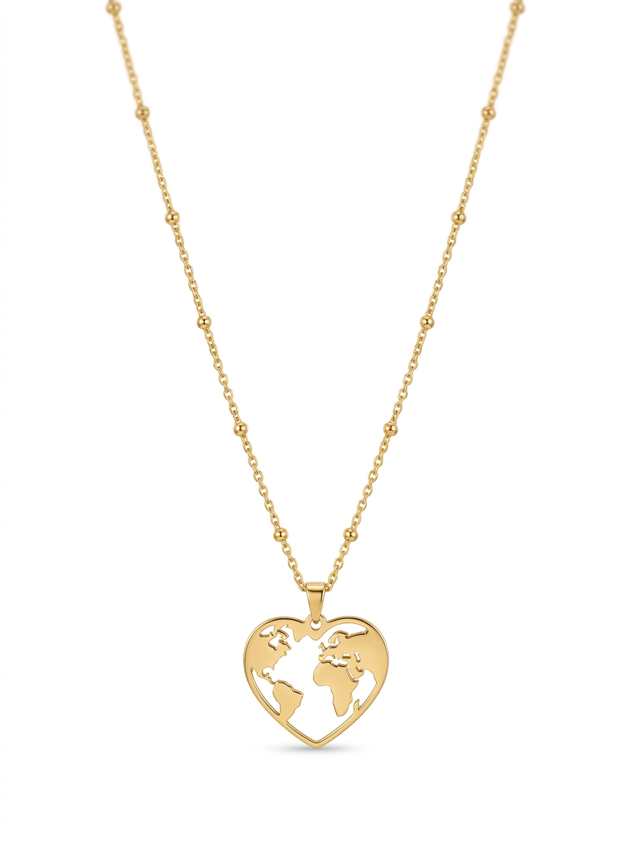 Collar medalla ACIANO mapa