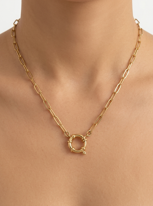 Collar cadena ACIANO círculo