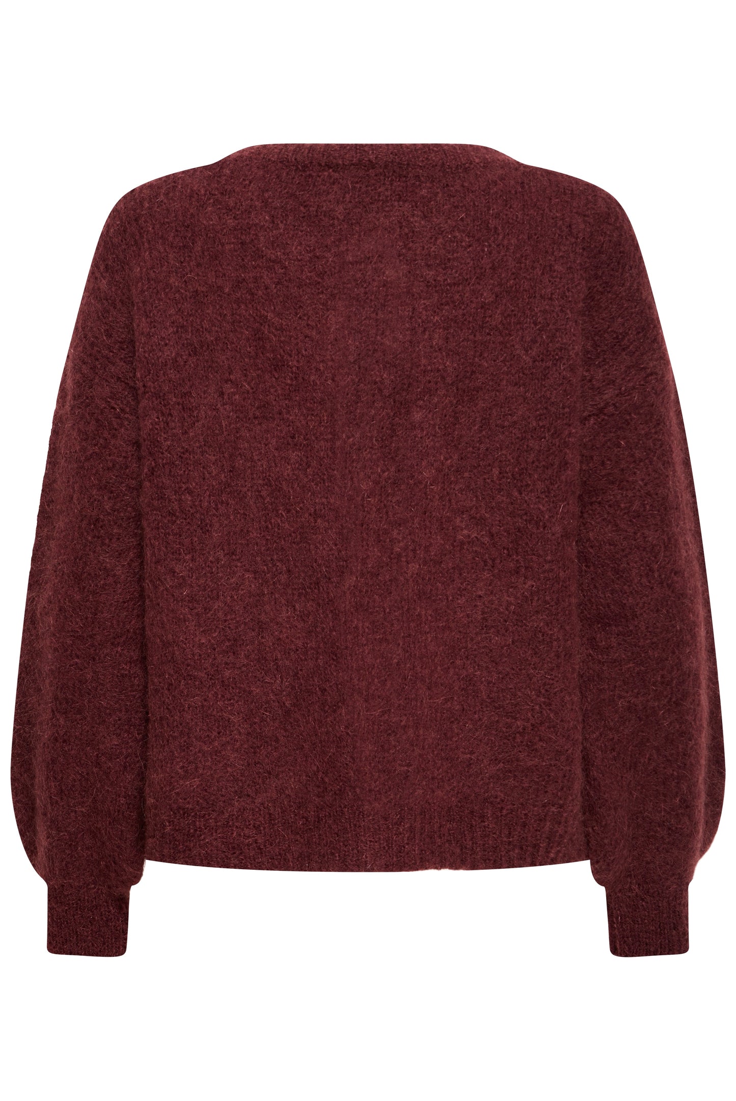 Chaqueta de punto mohair burdeos MILI