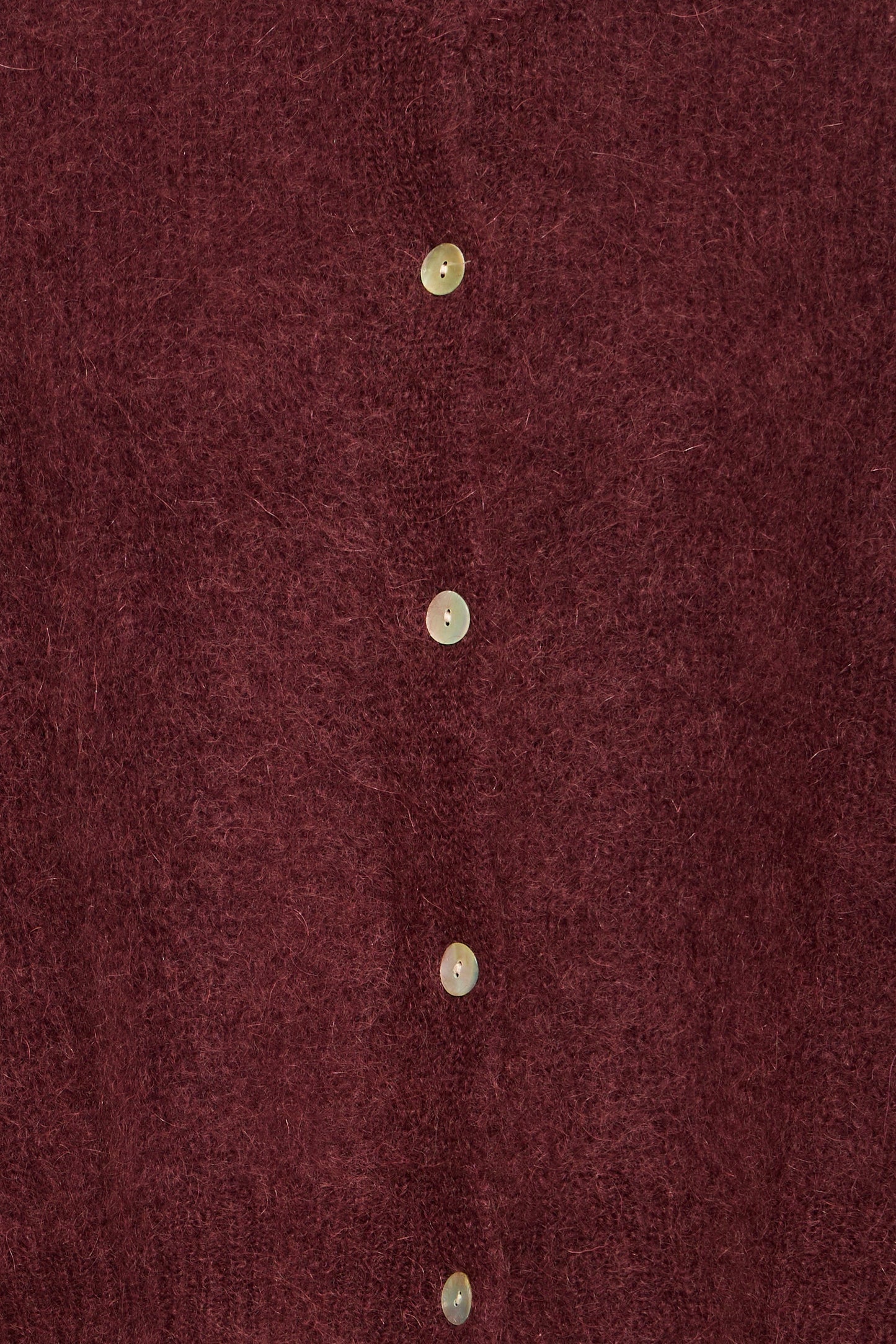 Chaqueta de punto mohair burdeos MILI