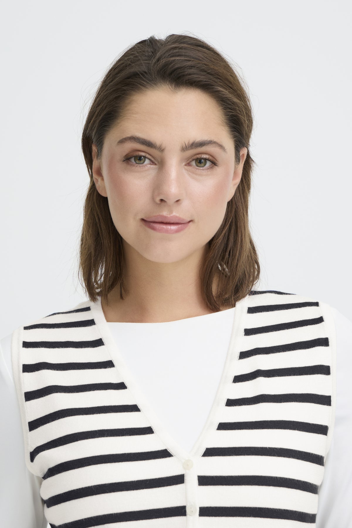 Chaleco punto rayas DULIA