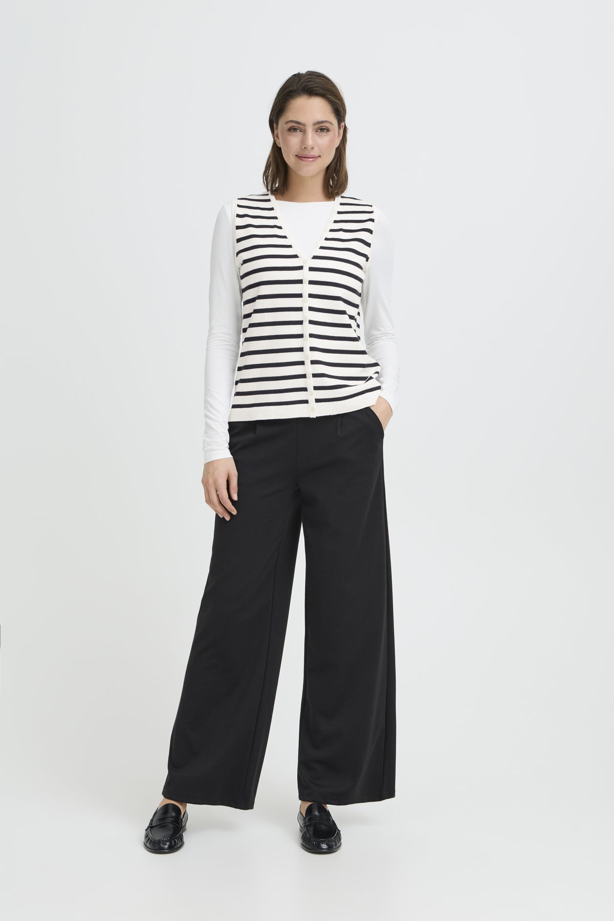 Chaleco punto rayas DULIA