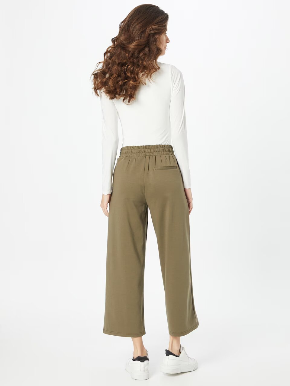 Pantalón ancho cropped EMANUELE caqui
