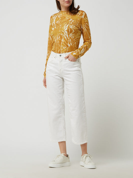 Vaqueros rectos tobillero blanco TWIGGY