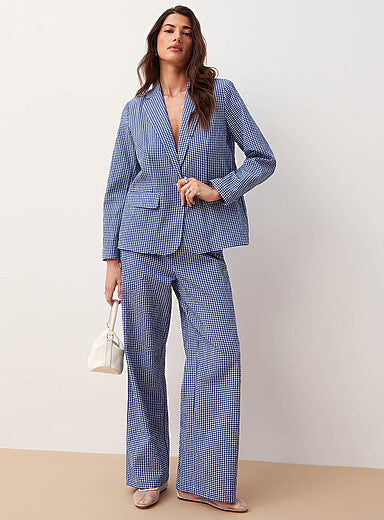 Blazer de cuadro vichy DILMA