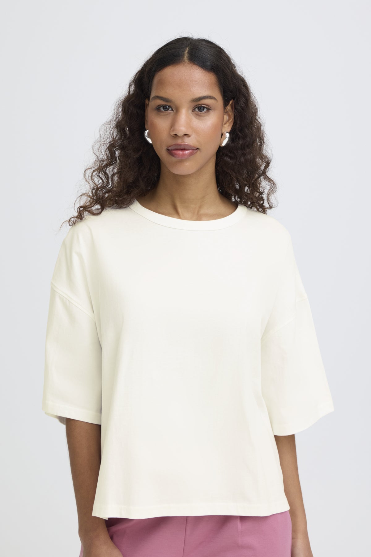Camiseta extra loose blanca BECCA