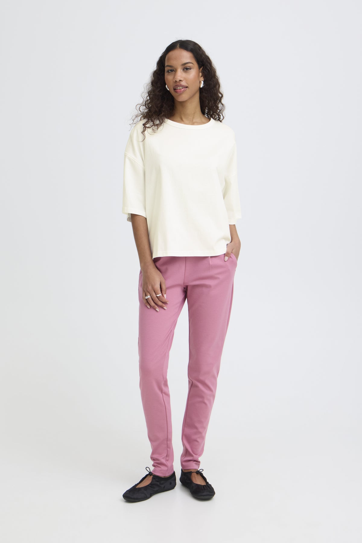 Camiseta extra loose blanca BECCA