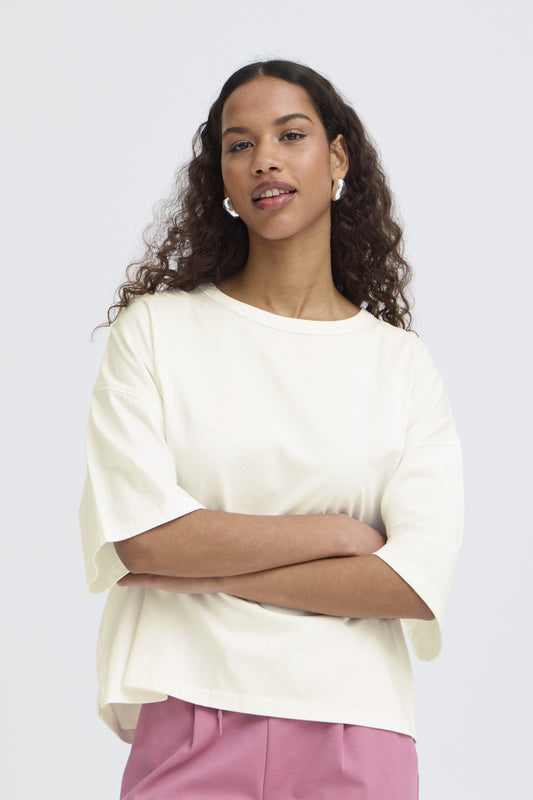 Camiseta extra loose blanca BECCA