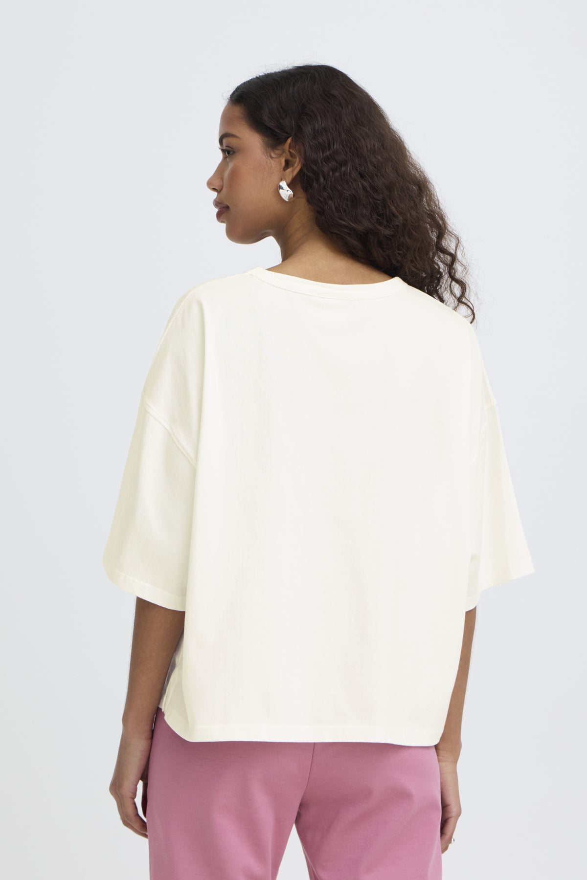 Camiseta extra loose blanca BECCA