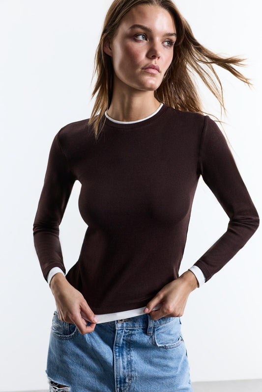Camiseta ribete contraste LENYA