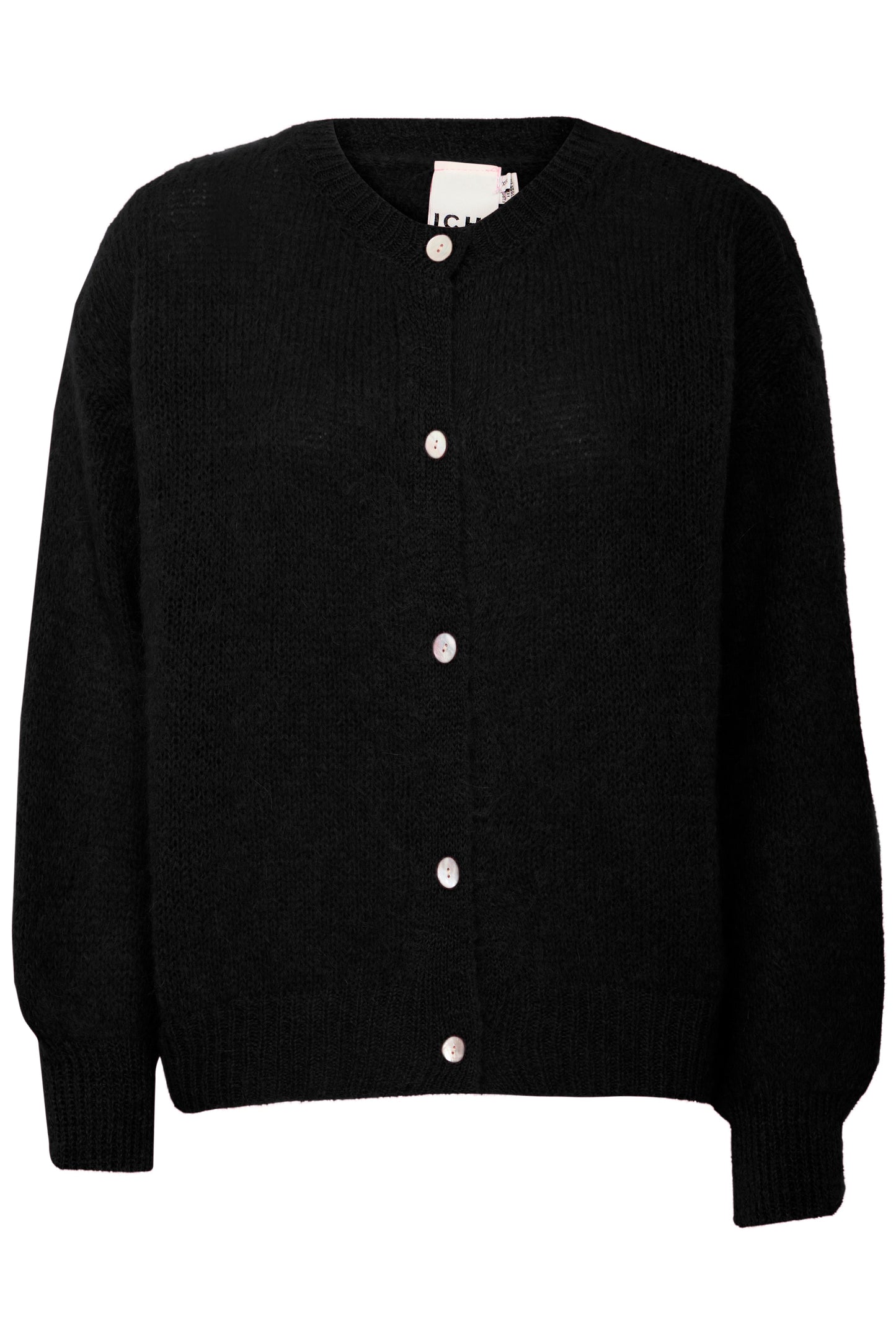Chaqueta de punto mohair negro MILI
