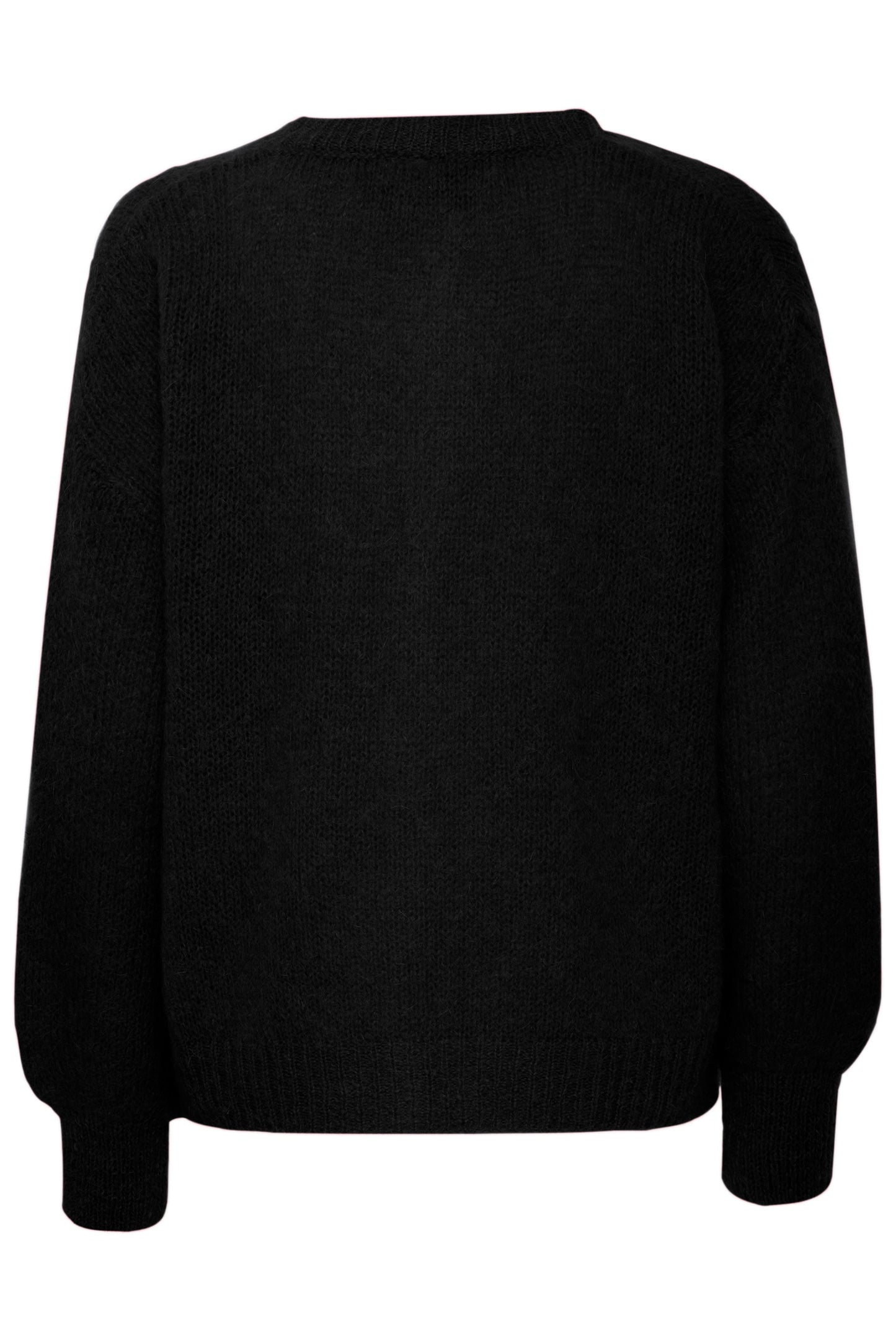 Chaqueta de punto mohair negro MILI