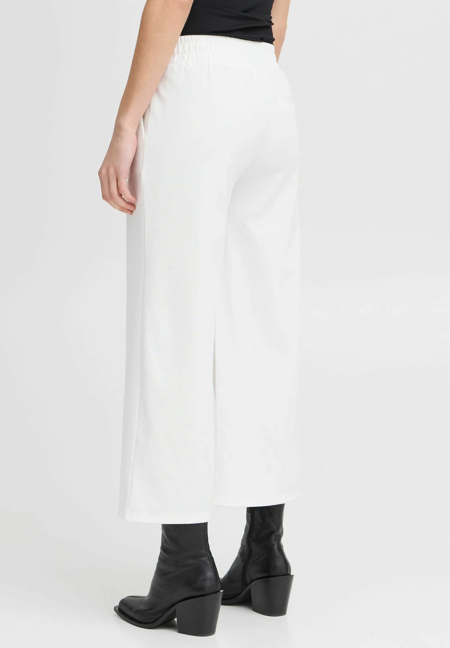 Pantalón ancho cropped EMANUELE blanco