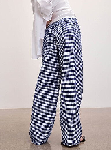 Pantalón de cuadro vichy con goma DILMA