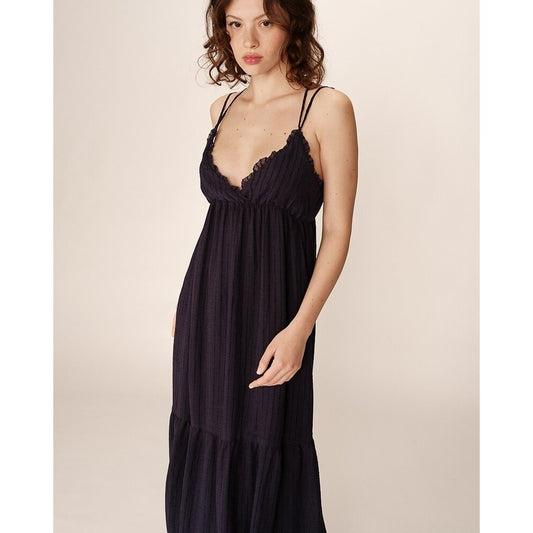 Vestido largo azul noche MIMI