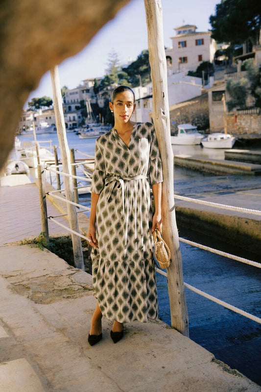 Vestido largo estampado DOELLA