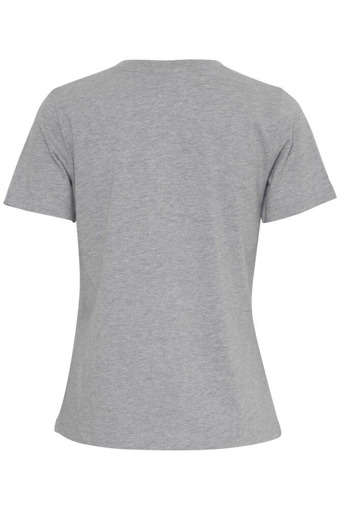 Camiseta básica cuello pico PALMA gris