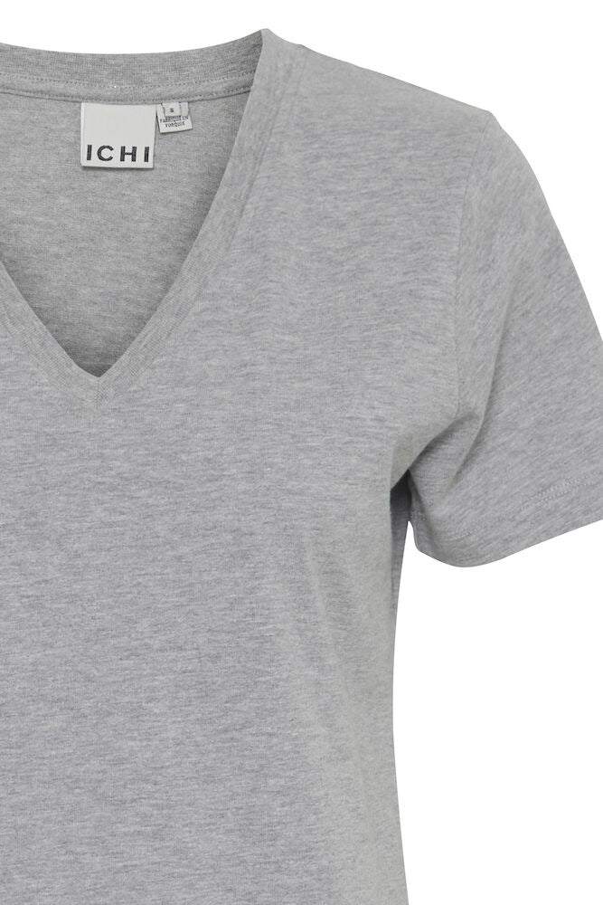 Camiseta básica cuello pico PALMA gris