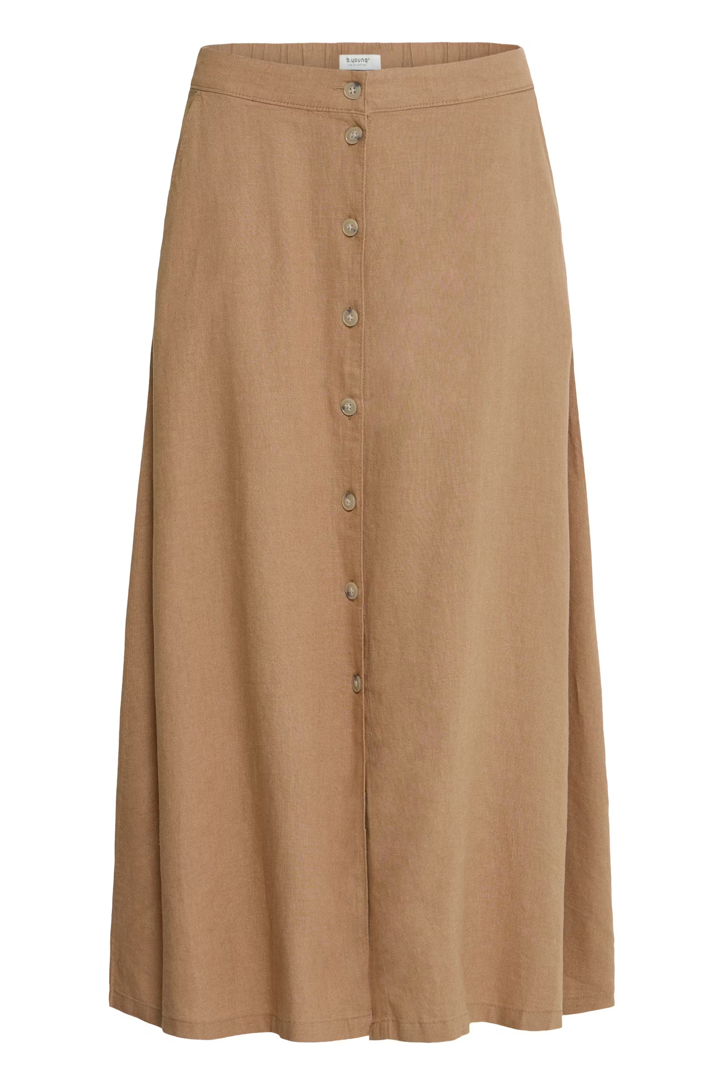 Falda marron con botones DALAKKA
