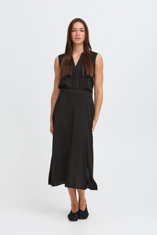 Falda midi negra DOELLA
