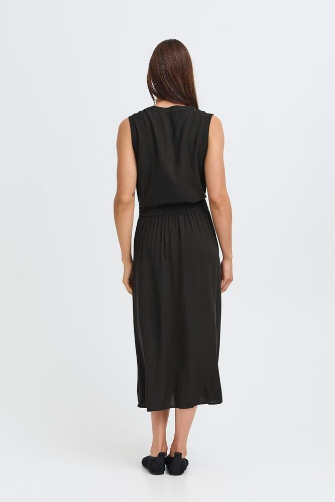 Falda midi negra DOELLA