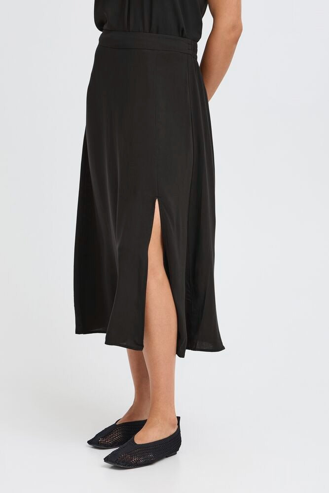 Falda midi negra DOELLA