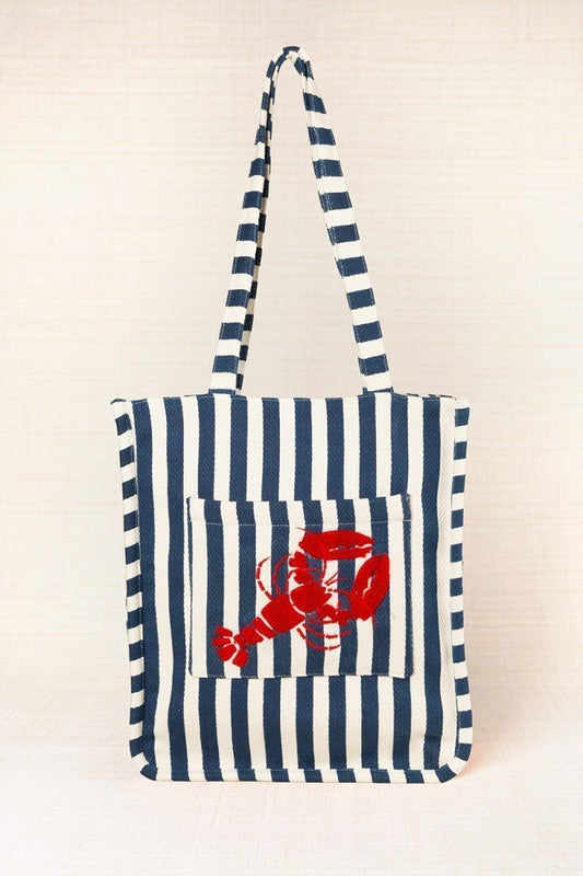 Bolso totte grande rayas NAVY