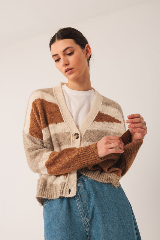 Chaqueta de punto con alpaca BREA
