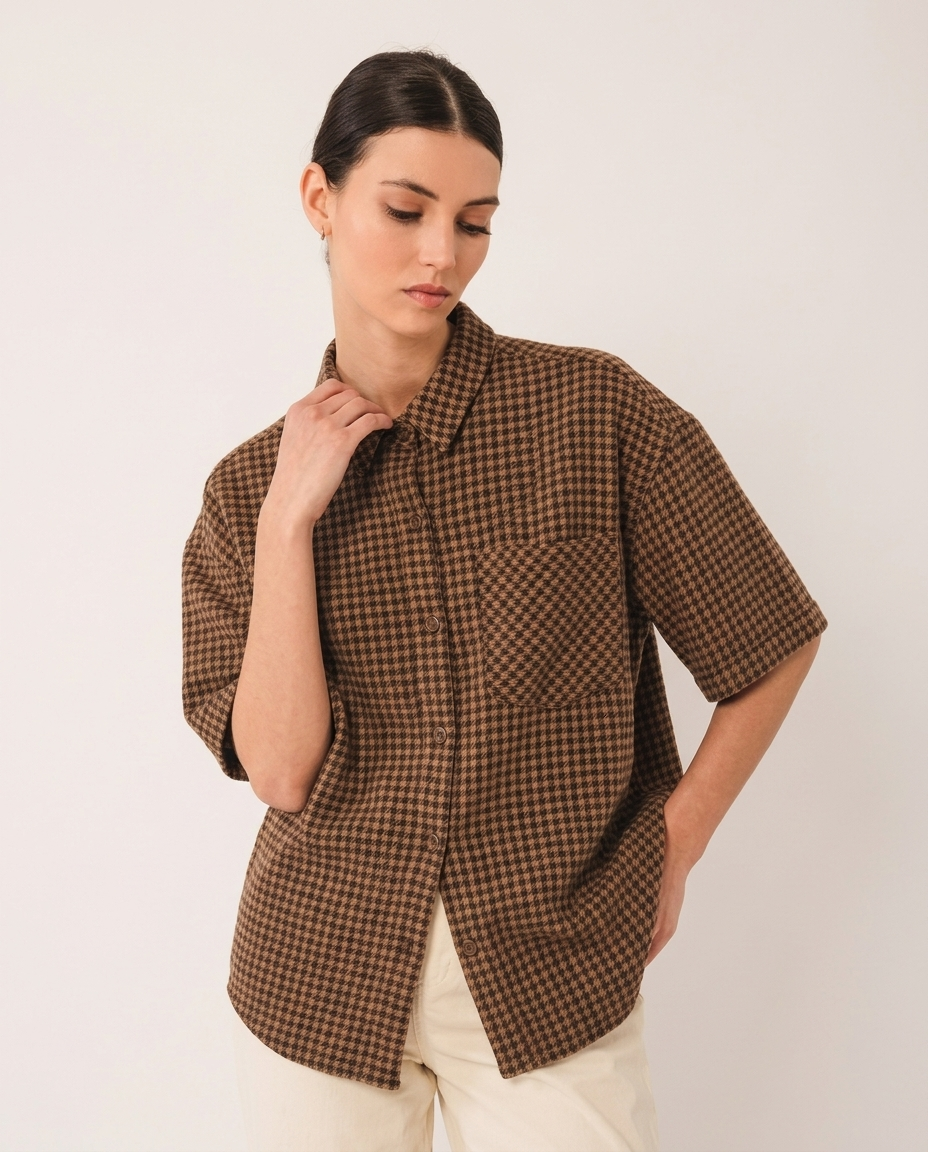 Sobrecamisa cuadros vichy BILLIE