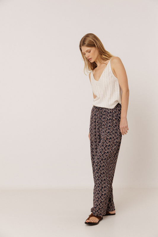Pantalón fluído estampado DURANTA