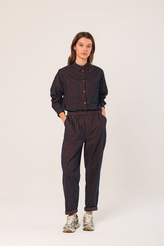Pantalón cuadros vichy con goma BERGLIND
