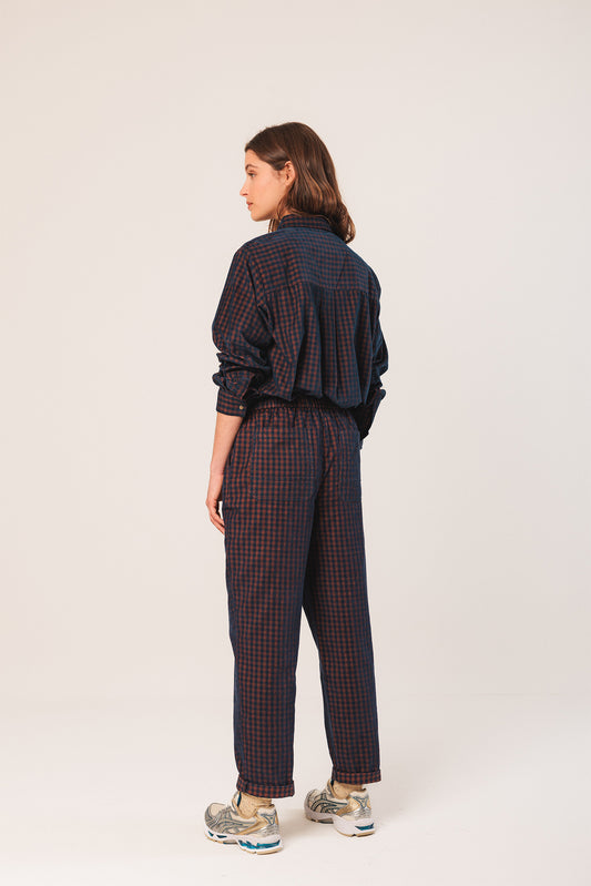 Pantalón cuadros vichy con goma BERGLIND