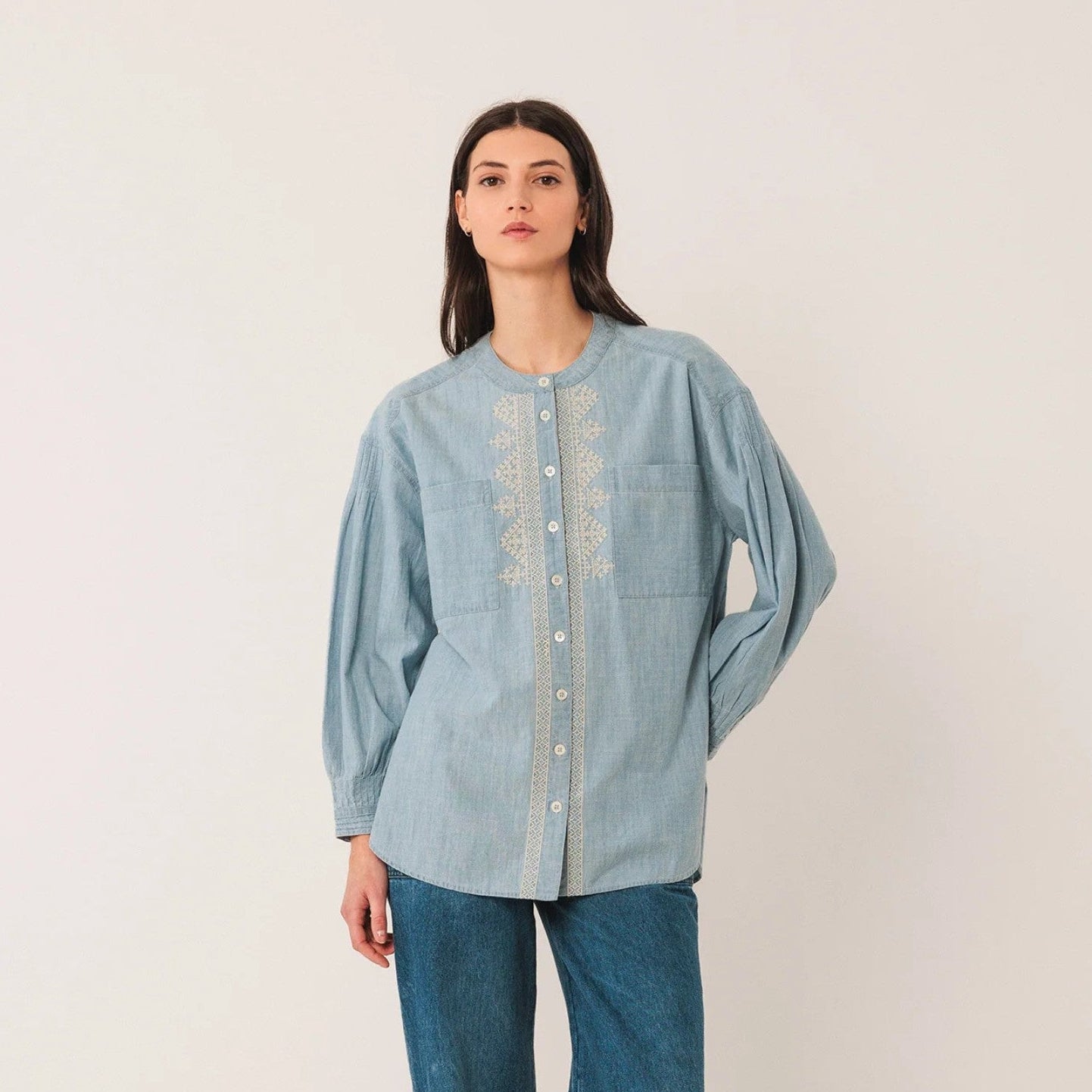 Camisa denim azul BETSY