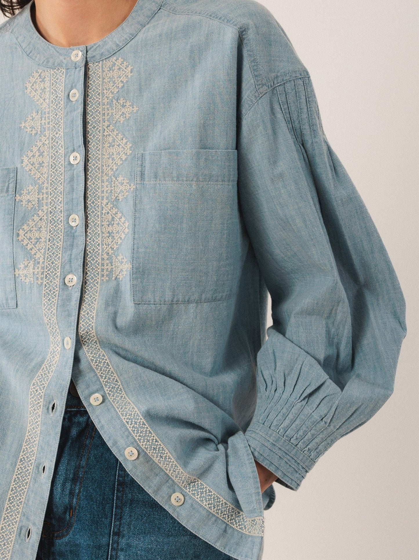 Camisa denim azul BETSY