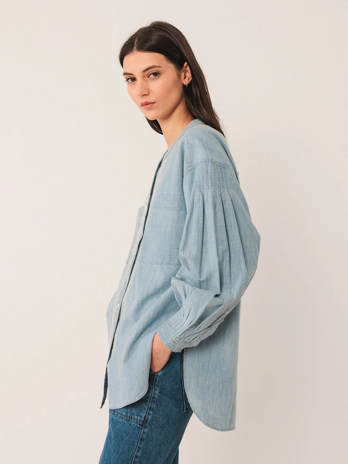 Camisa denim azul BETSY