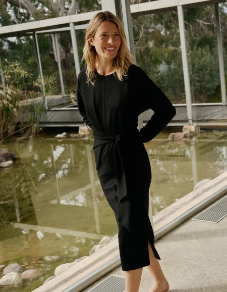 Vestido de punto anudado BITIA