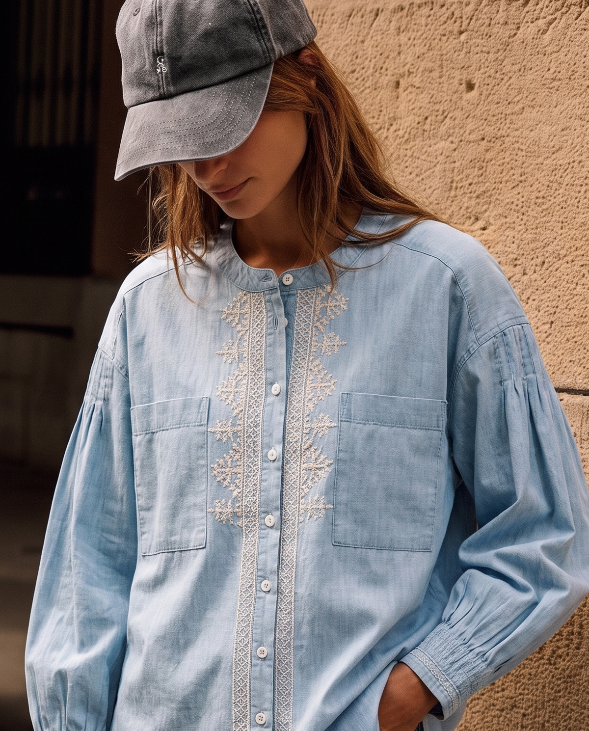 Camisa denim azul BETSY