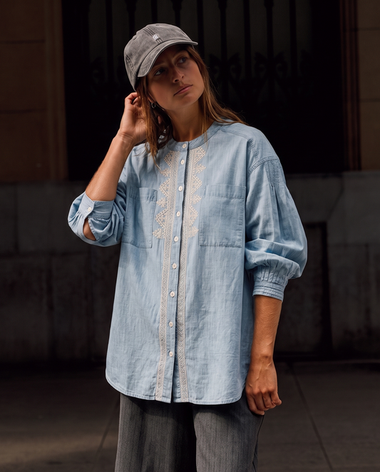 Camisa denim azul BETSY