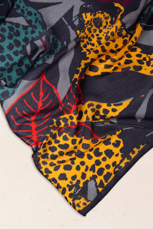 Fular Estampado Guepardos azul LUJÁN