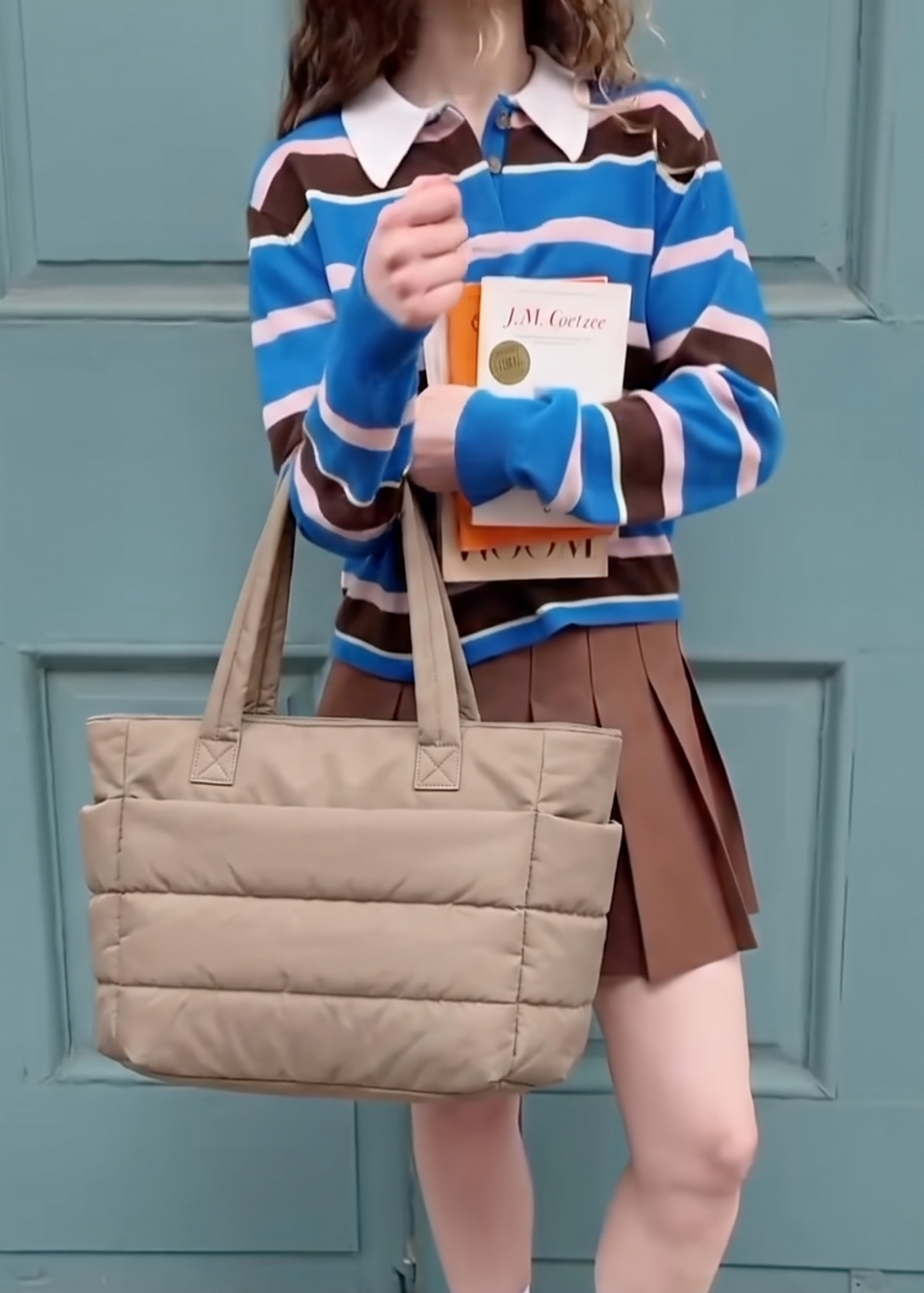 Bolso acolchado PUFFIE LUMARA BAGS kaki
